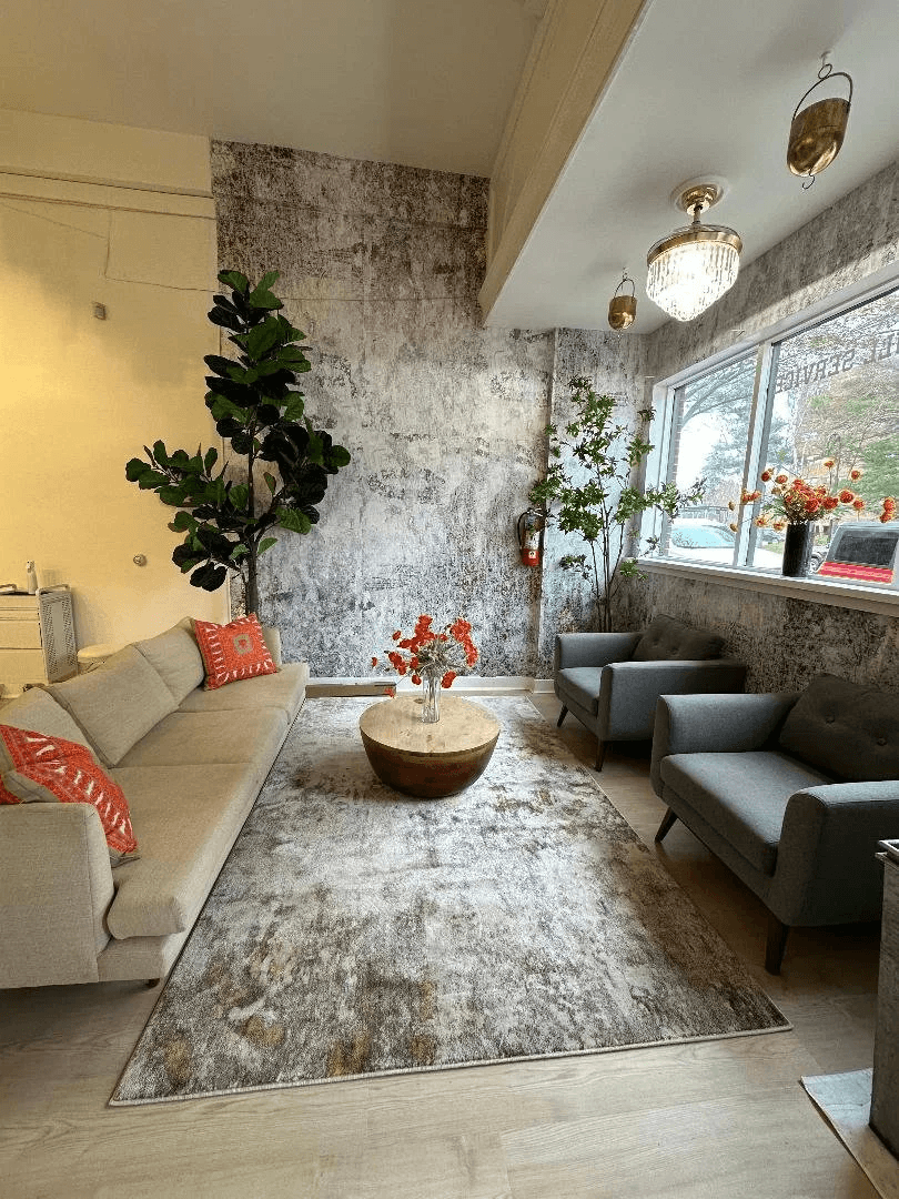 Patricia Amaral hair salon interior, Boston